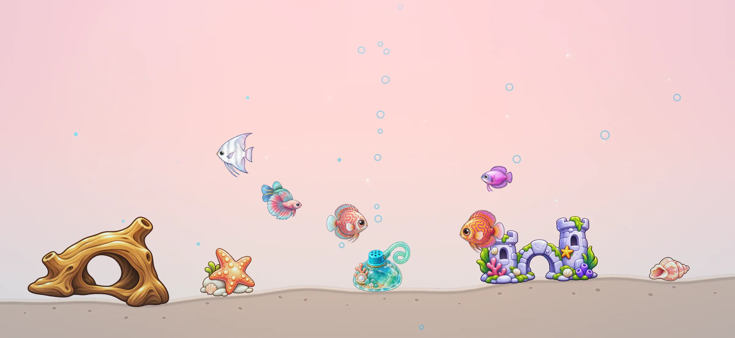 Sunset Sanctuary, a medium tank aquarium